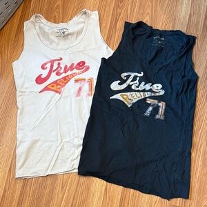 True Religion Kids Tank Tops - White and Black